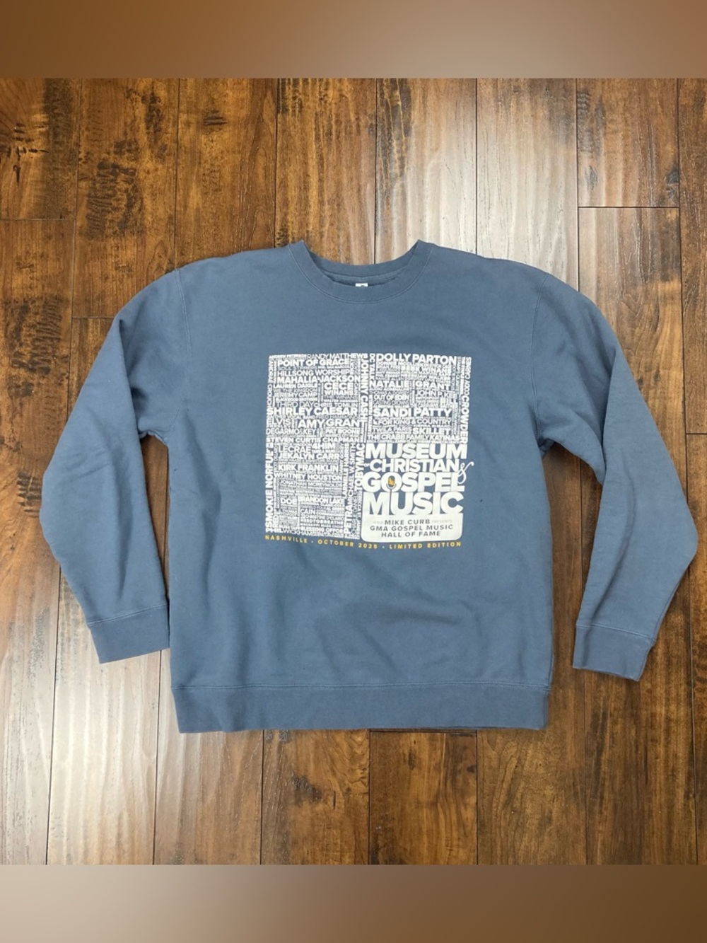 MUSEUM OF CHRISTIAN & GOSPEL MUSIC Crewneck Sweatshirt Limited Edition Sz LARGE